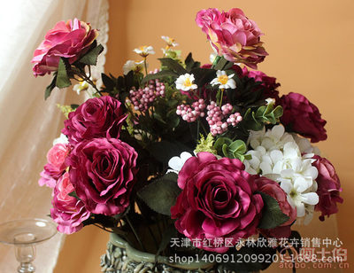 天津欣雅花藝 仿真玫瑰新風(fēng)尚，廠家直供賦能歐式花藝