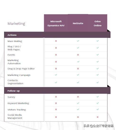 erp小金剛pro專業(yè)大比拼 dynamics,netsuite和odoo
