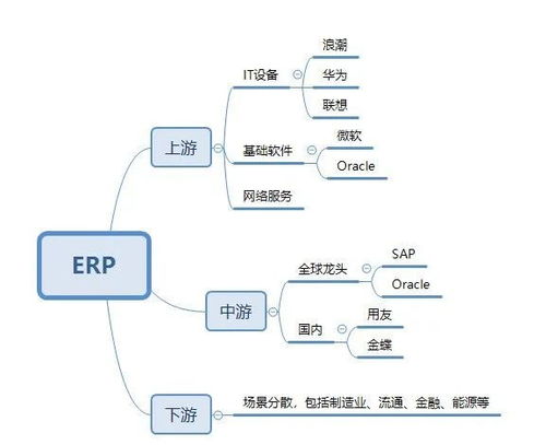 用友vs金蝶國際 vs sap vs甲骨文 erp產業鏈,未來